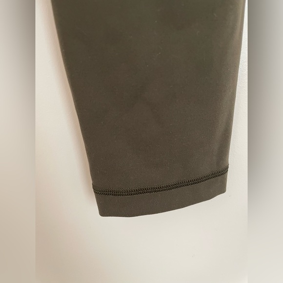 Lululemon Wunder Train Crop Leggings Dark Olive - Picture 13 of 16